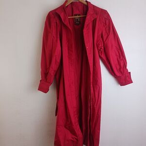 J.Gallery red rain coat size 12P
